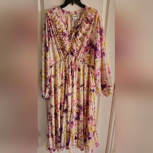 Arula Floral Ruffle Maxi Dress